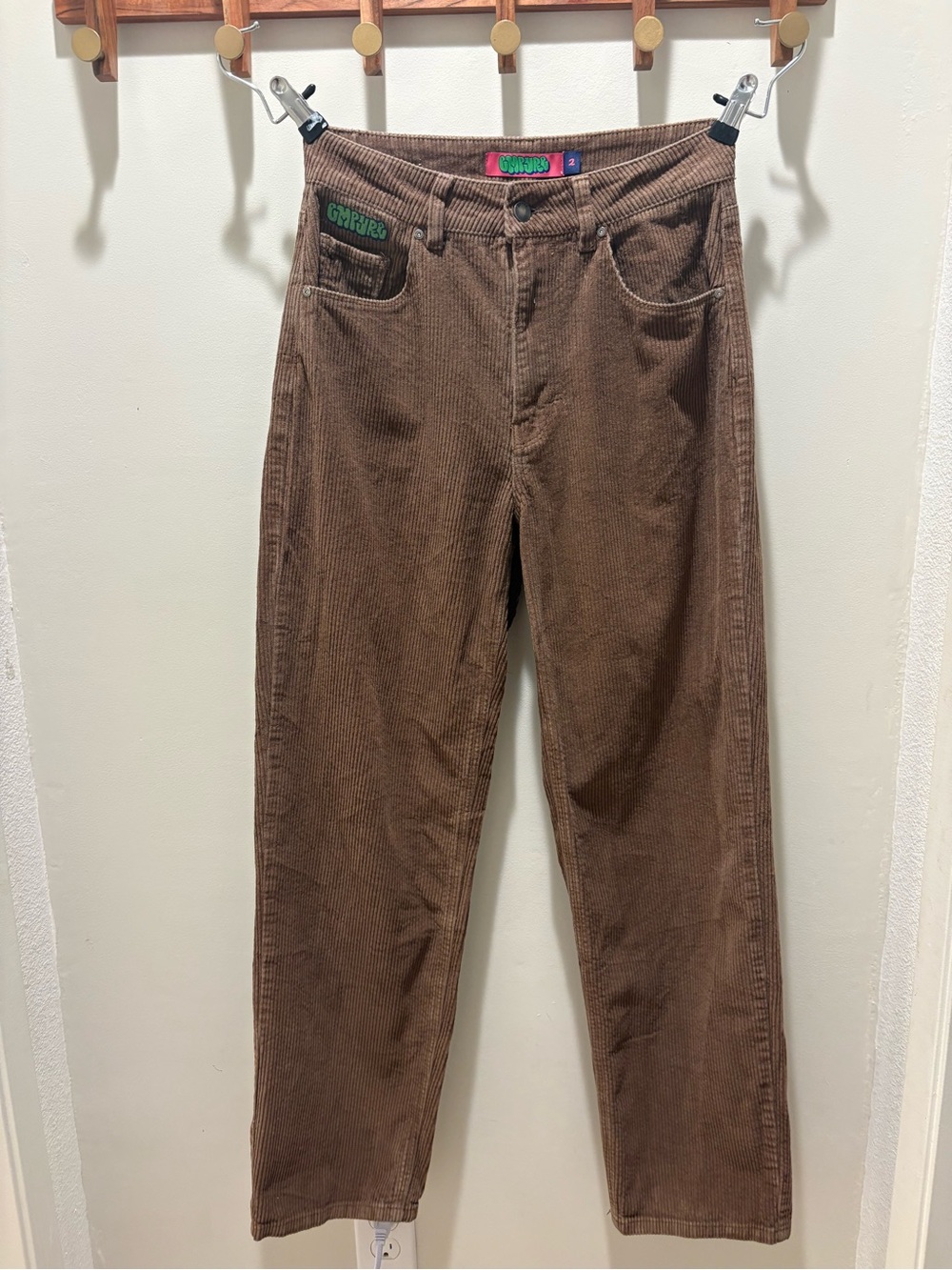 Empyre Brown Corduroy Straight-Leg Pants